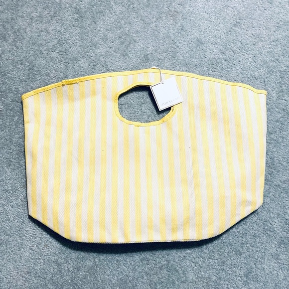 Shiraleah Lolita Striped Tote (Yellow) - Picture 3 of 5